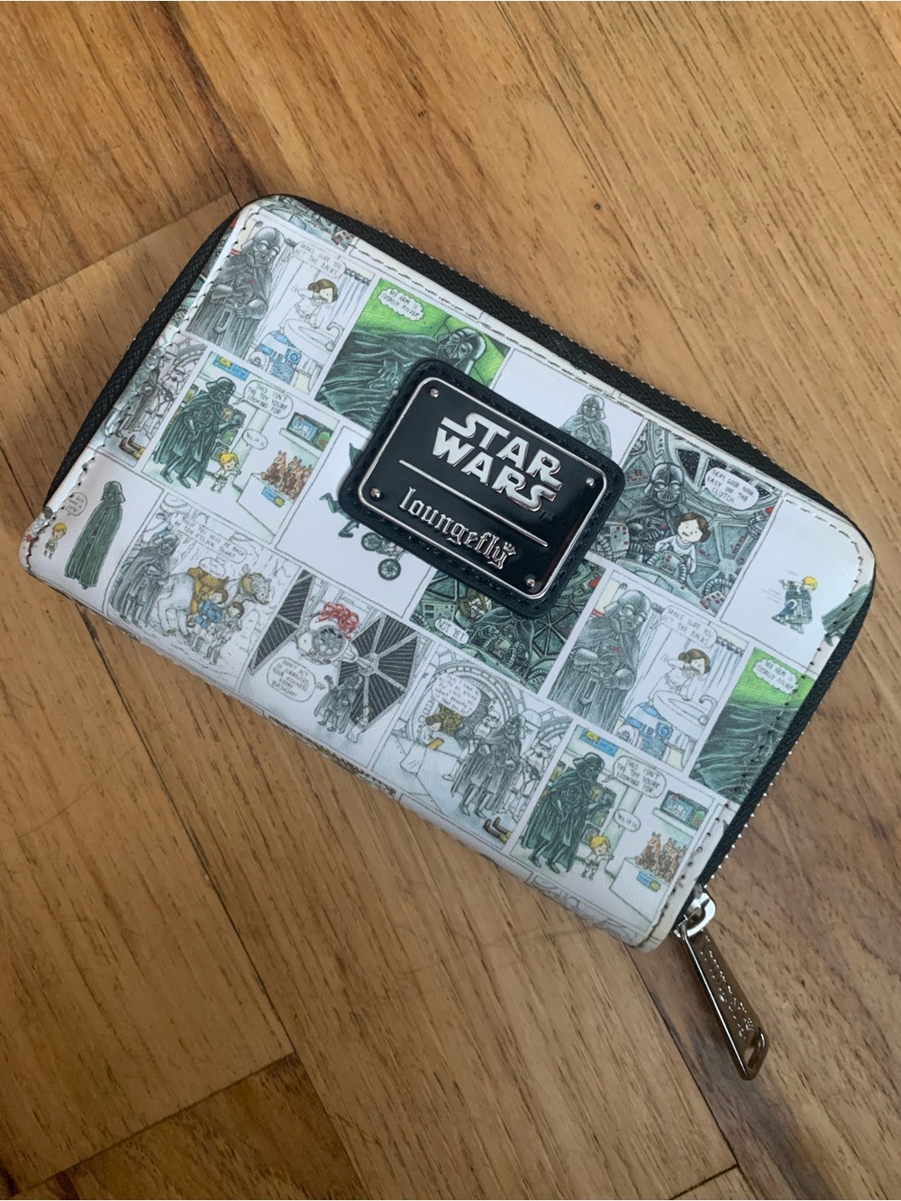 Loungefly Star Wars Comic Strip Zip Wallet - White/Green/Black